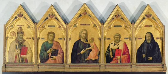 Das Badia-Altarbild mit Madonna und Heiligen, ca. 1301